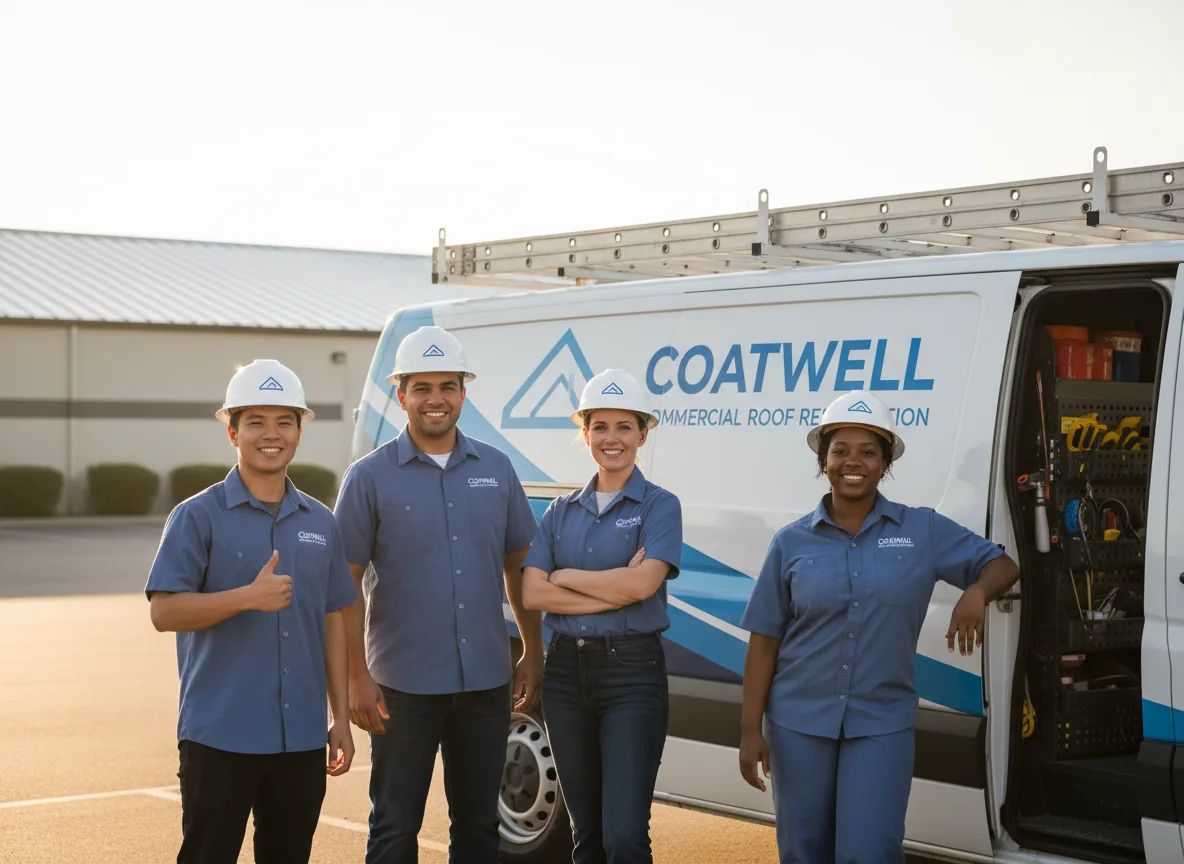 Commercial roof coating company in Evansport, OH